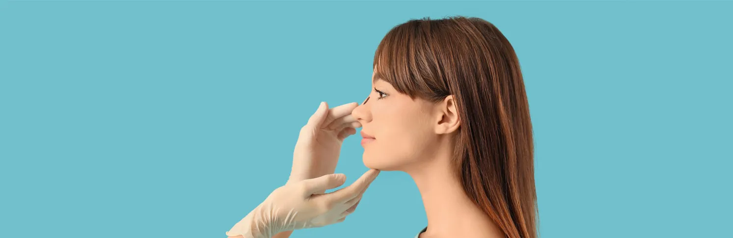 A woman being assessed for plastic surgery